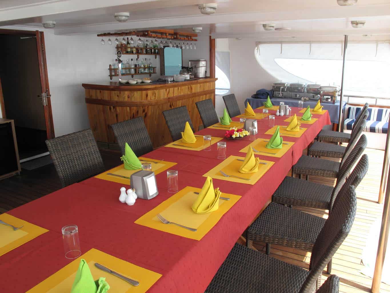 Maldives Liveaboard Holidays Carpe Diem Dining Area